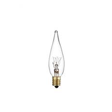 Flamme Grand-Siécle LED, klar - 240V, 25W E14