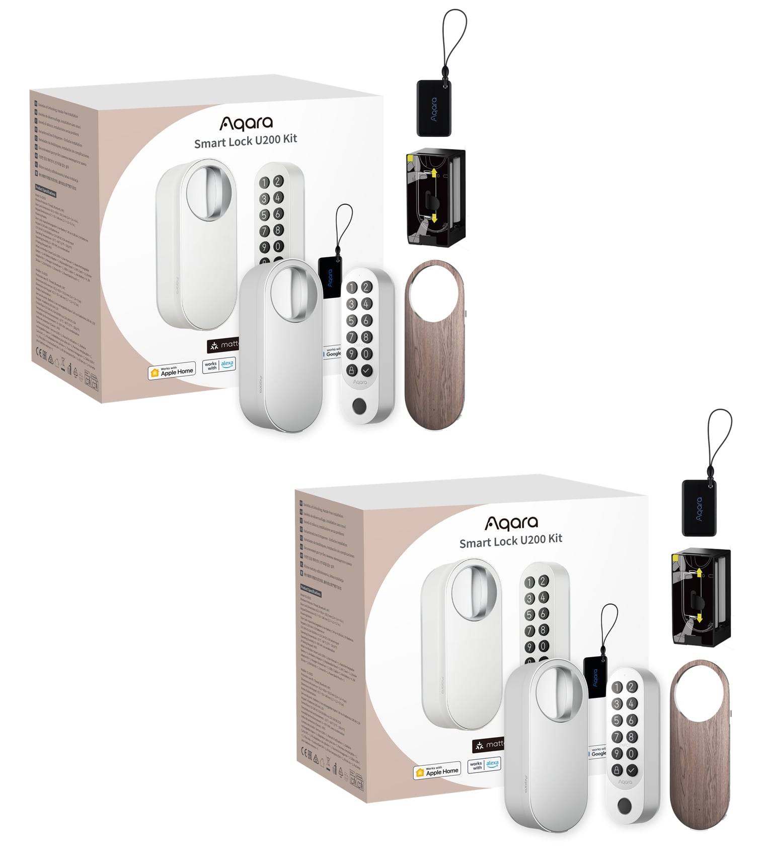 Aqara -2x Smart Lock U200 Kit White - Bundle