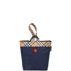 Burberry Vintage, Pre-owned, Dam, ONE Size, Nylon, Pre-owned Canvas necessrer