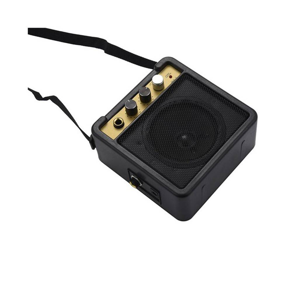 2X Guitar Amplifier Amp Speaker 5W with 6.35mm Input 1/4 Inch Headphone Output Supports Volume Tone Adjustment