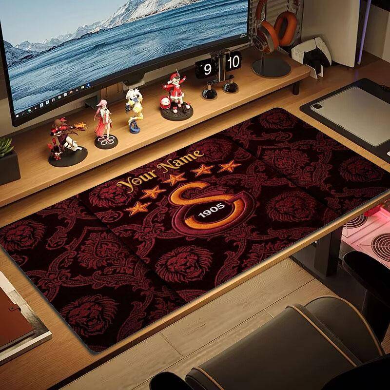 Galatasaray S Eget Namn Stor Storlek Musmatta Stor Spelbord Kudde Halkfri Bärbar Dator Surfplatta Stor Musmatta XXL Mat Mini PC Spelmatta Med Låst Kan