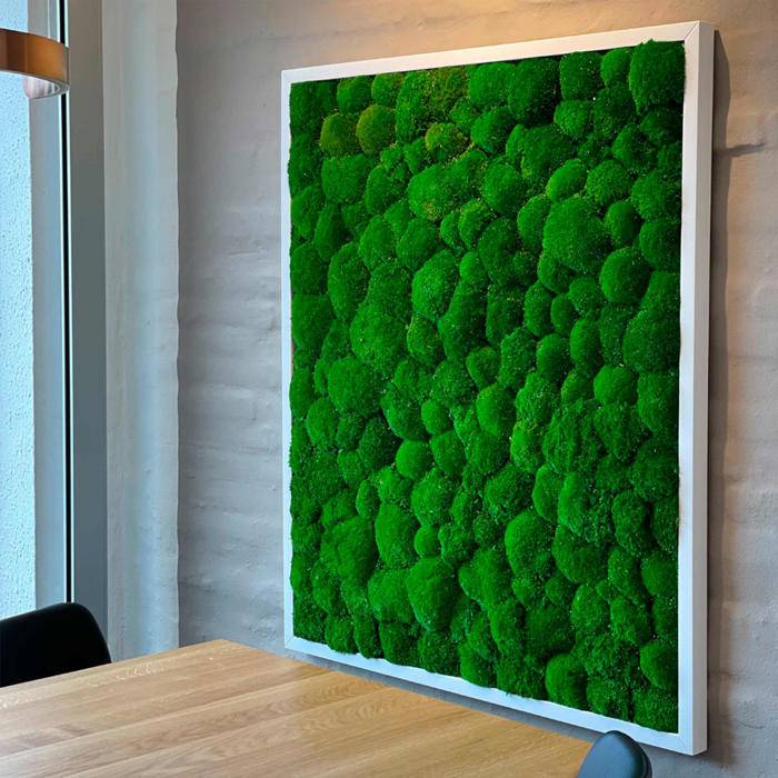 Mosbillede pudemos 180x120 cm, Hvid