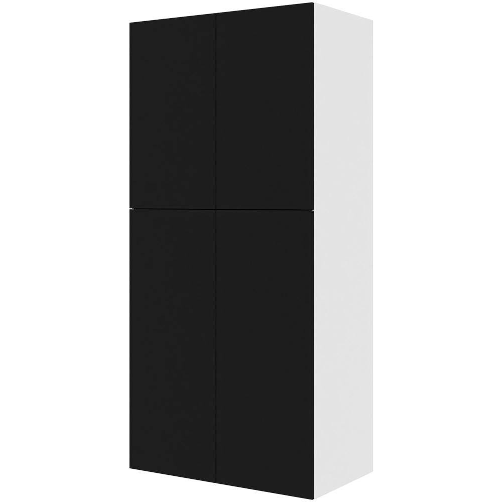 Multi-Living Køkken ekstra højt tomt skab i Cibo Nero 127 H: 214,4 cm D: 60,0 cm - 2-delt låge - Bredde: 100 cm.