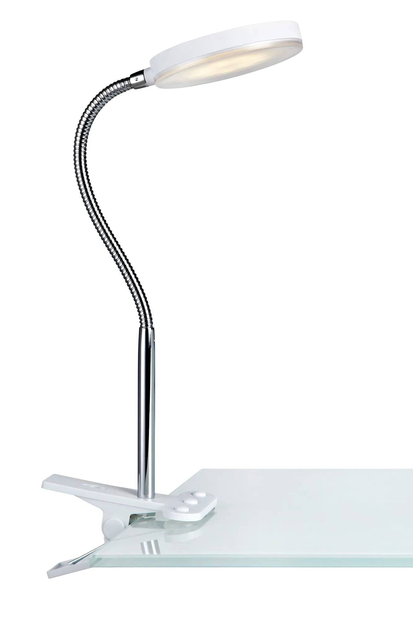Flex Klämlampa Vit