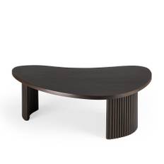 Ethnicraft - Mahogany Boomerang Dark Brown Coffee Table 85X77 - Brun - Trä