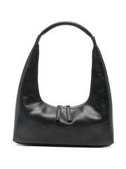 MARGESHERWOOD Leather Hobo Shoulder Bag — Black