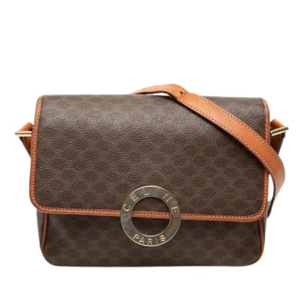 Celine Vintage - Pre-owned Canvas Crossbody Bag Vintage - Dam - ONE Size - Läder