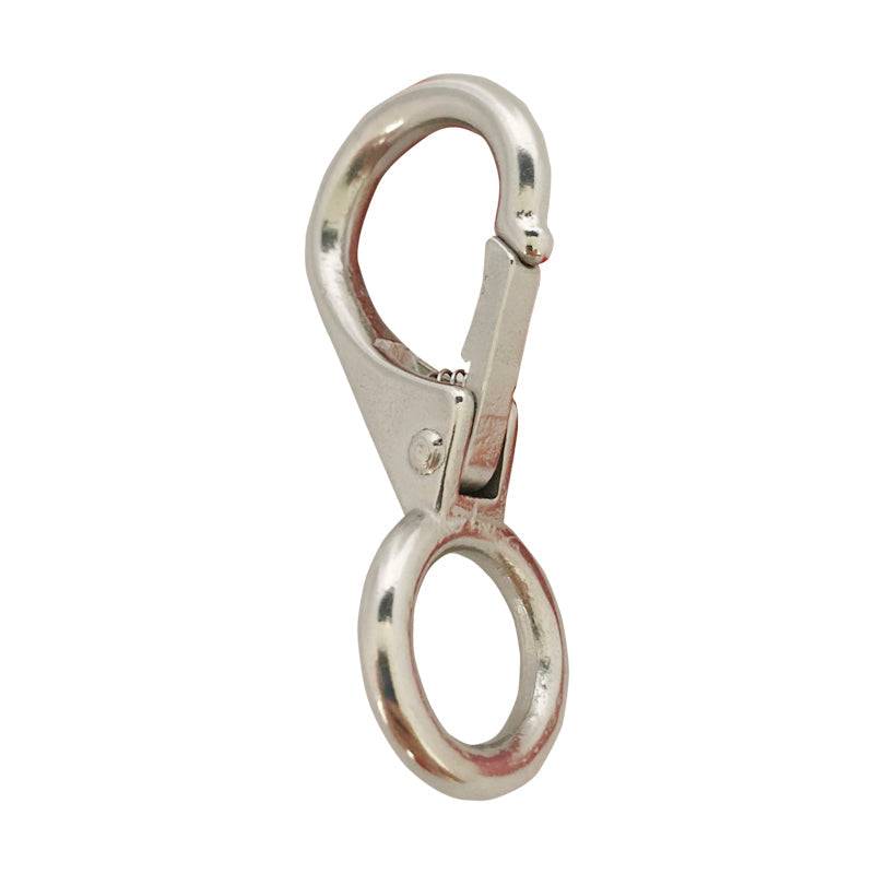 Karabinhage rustfri m/fast øje "S.249" - L.53mm 1-stk