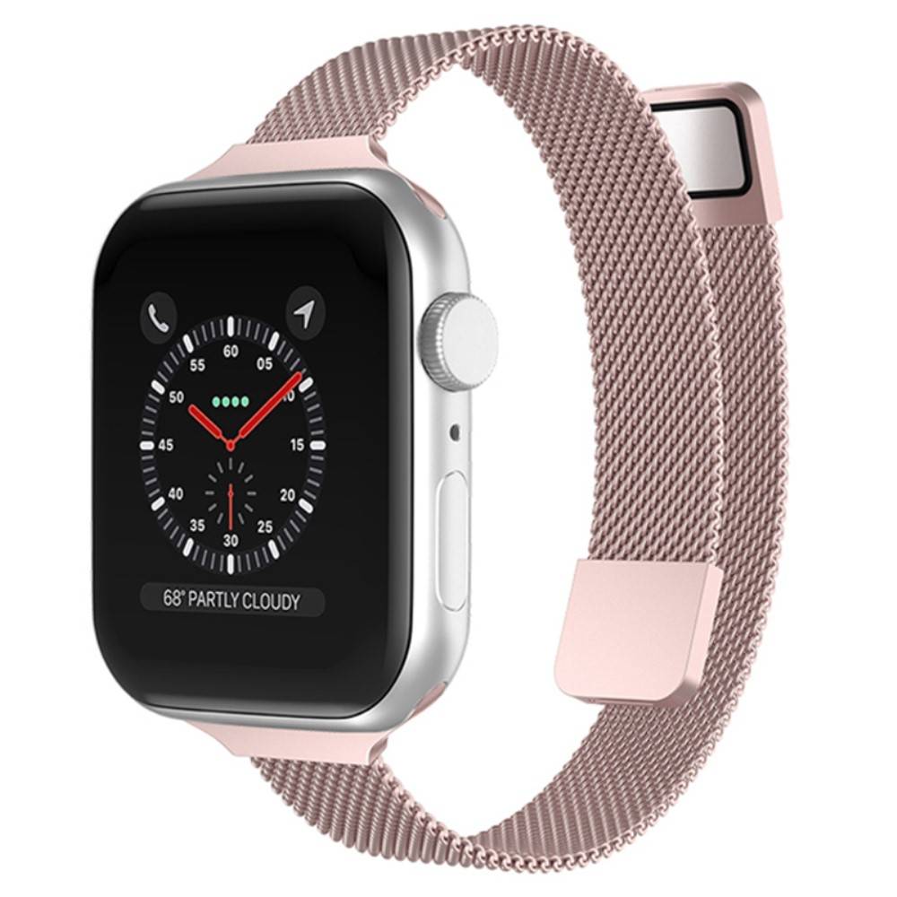 Armband Slim Milanese Apple Watch 42/44/45/49mm Rose gold