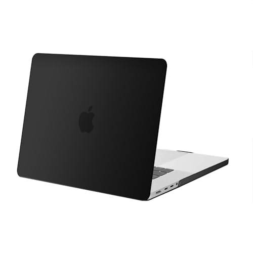 MOSISO Kompatibel med MacBook Pro 16 tum, fodral M5 2026 M4 M3 M2 M1 2025-2021 A3429 A3428 A3403 A3186 A2991 A2780 A2485, ultratunt hårt skyddsskal, svart