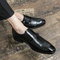 Men Oxford Shoes, British Style Business Formal Dress Elevator Shoes, Suitable For Wedding, Party, Dinner, Square Dancing - Black - CN38,CN39,CN40,CN41,CN42,CN43,CN44,CN45,CN46,CN47,CN48