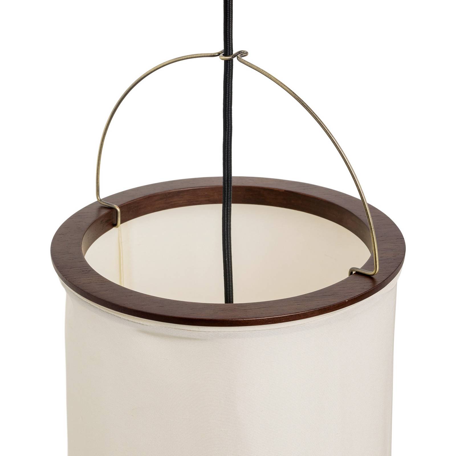 Gulvlampe GUBI, Silk Lantern, Beige, Stue, Stof / tekstil