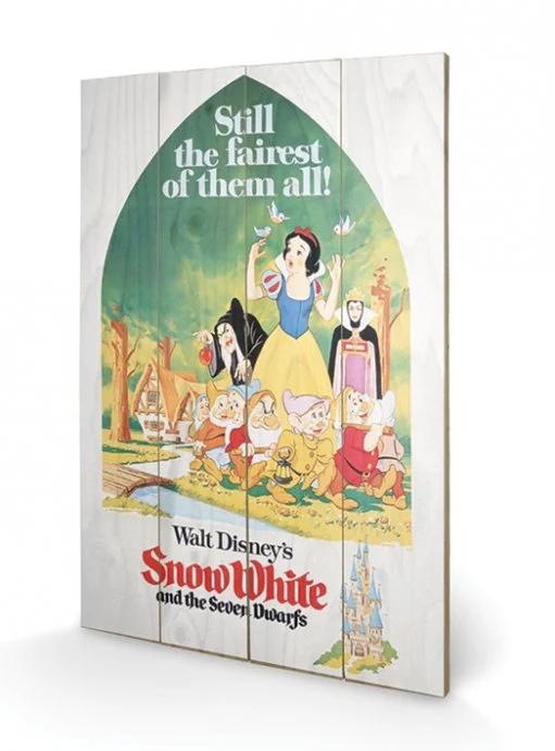 Disney - Printing On Wood 40X59 - Snow White Still The Faires