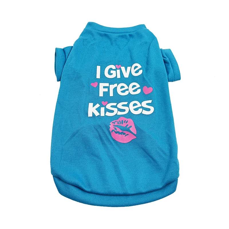 Printed Cotton T-Shirt Vest for Cats & Small Dogs - 3 / M-advise 2.5-4kg / SPC (M-advise 2.5-4kg)