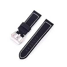 LORIER Watch Strap 20mm 22mm 24mm 26mm vintage läderbandsklocka Klockarmband (Color : S10, Size : 24mm)