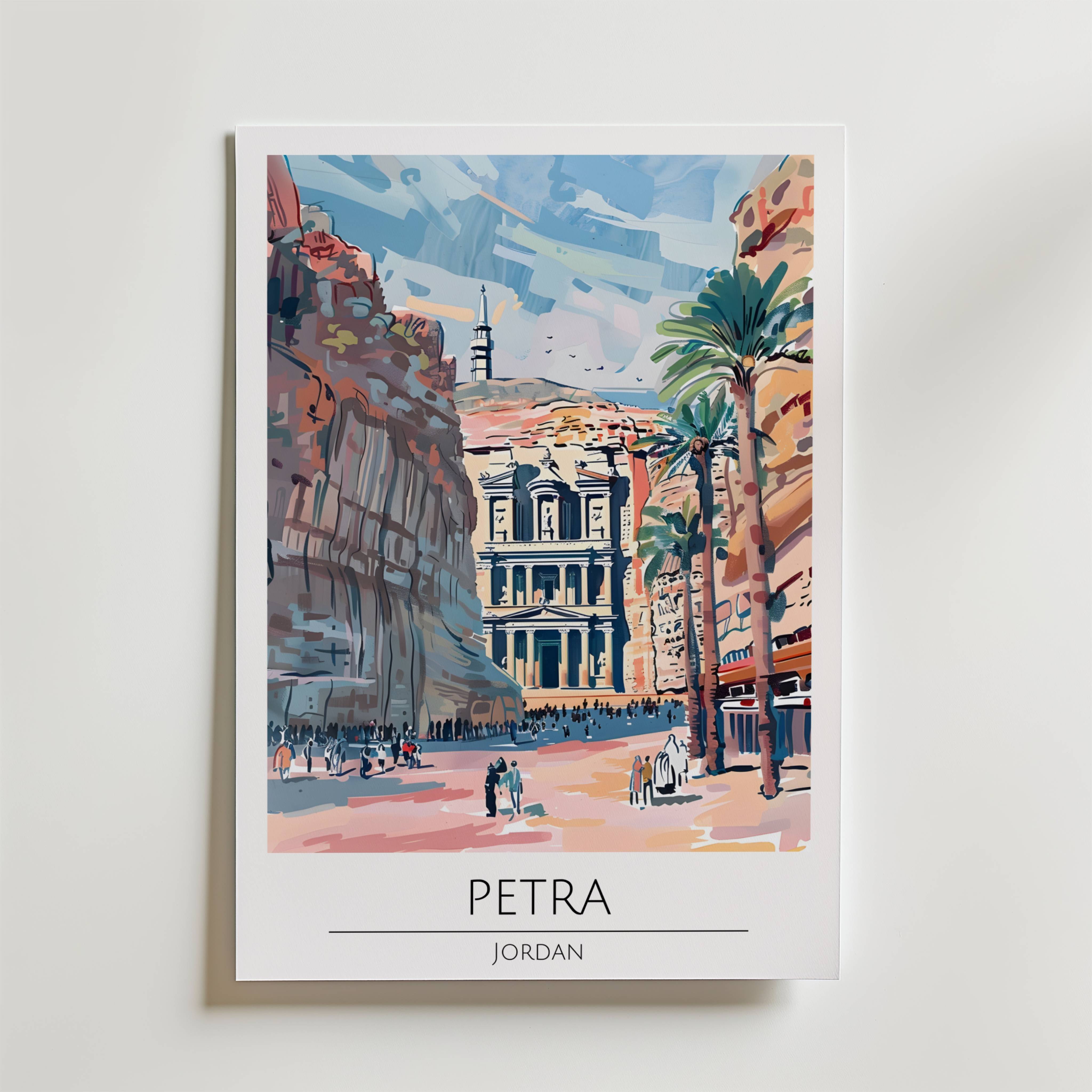 Petra Desert Heritage Poster - Fine Art Poster 100x140 cm