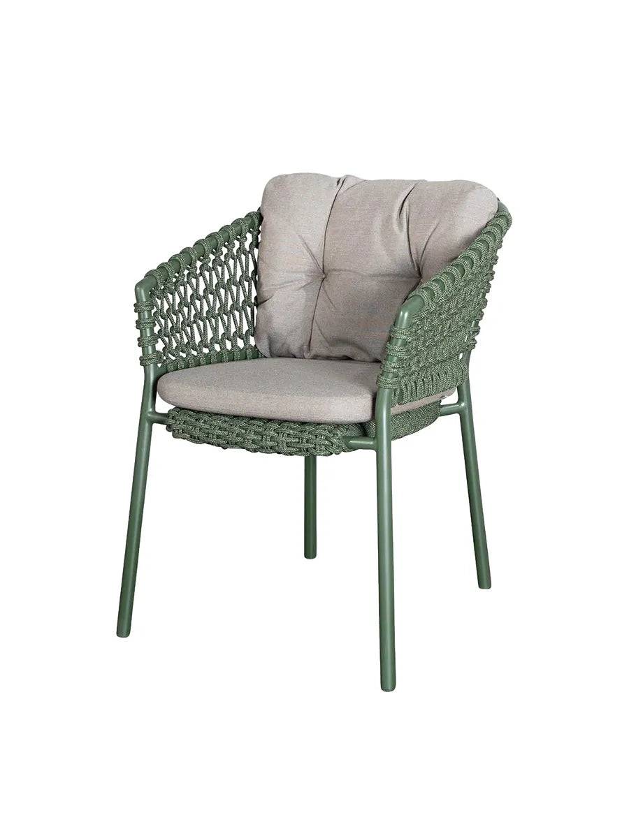Ocean Stol, Soft Rope fra Cane-line Dark green / Taupe, Cane-line Natté - Jacobsen Plus