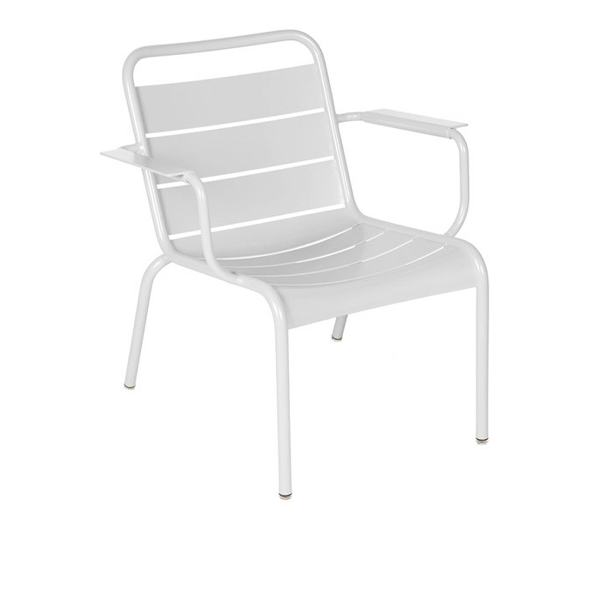 Fermob - Luxembourg Lounge Armchair - Cotton White - Utomhusfåtöljer - Frédéric Sofia - Vit - Metall