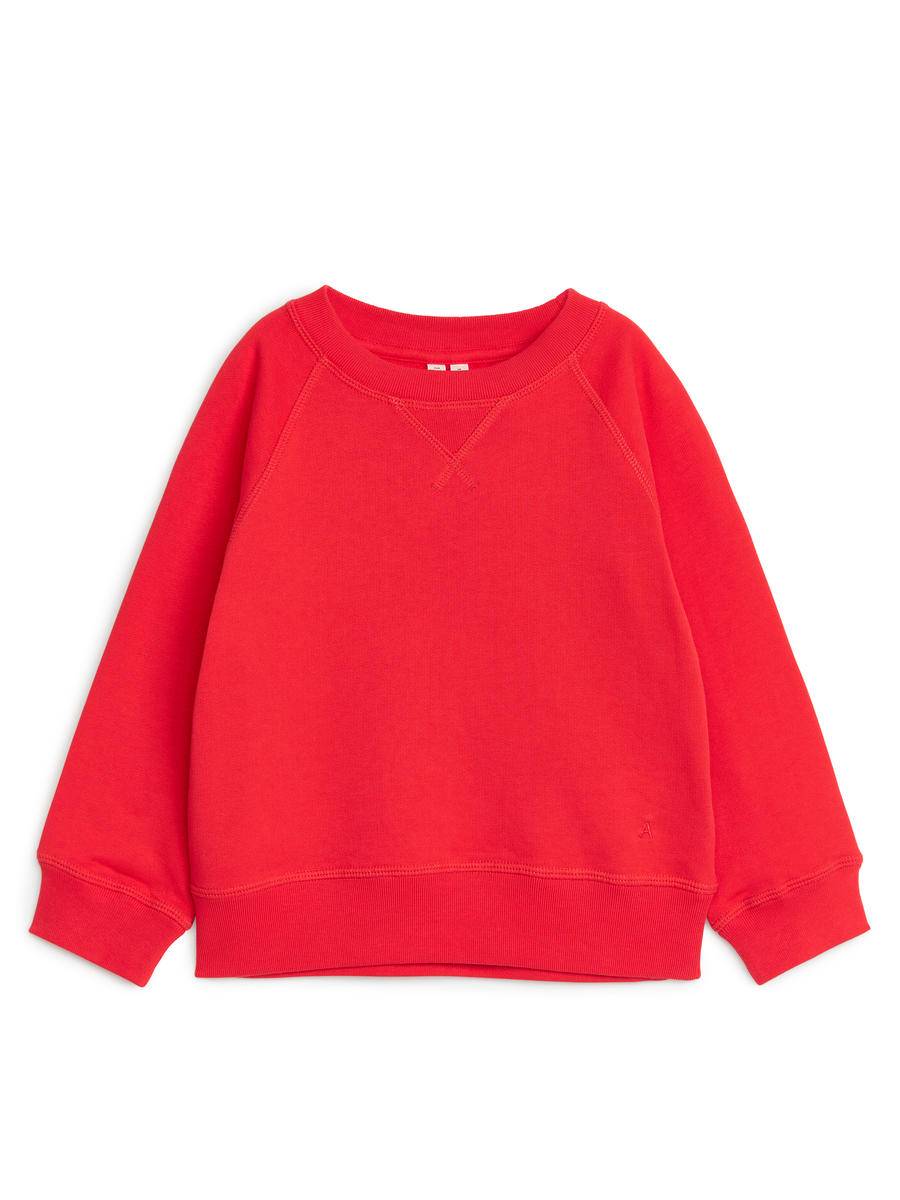 ARKET Cotton Sweatshirt -Red, 134/140