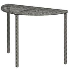Balkongbord polyrattan 100x50x74 cm