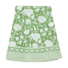 Duk Indian Rose rund 220 cm green tea bomull