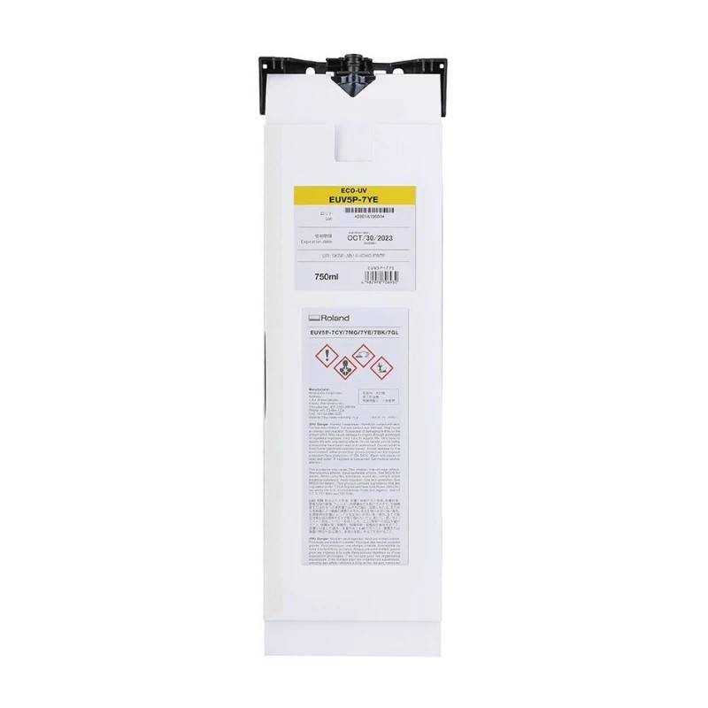 EUV5P-7YE - UV blæk 750ml - Gul
