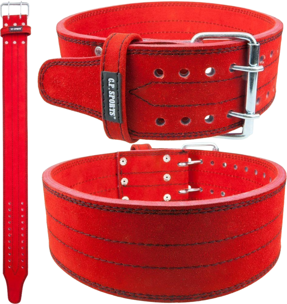 C.p. Sports Powerlifting Belt Träningsutrustning Red - Small