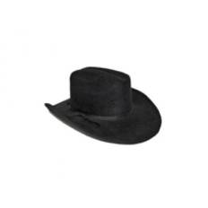 Svart cowboyhatt