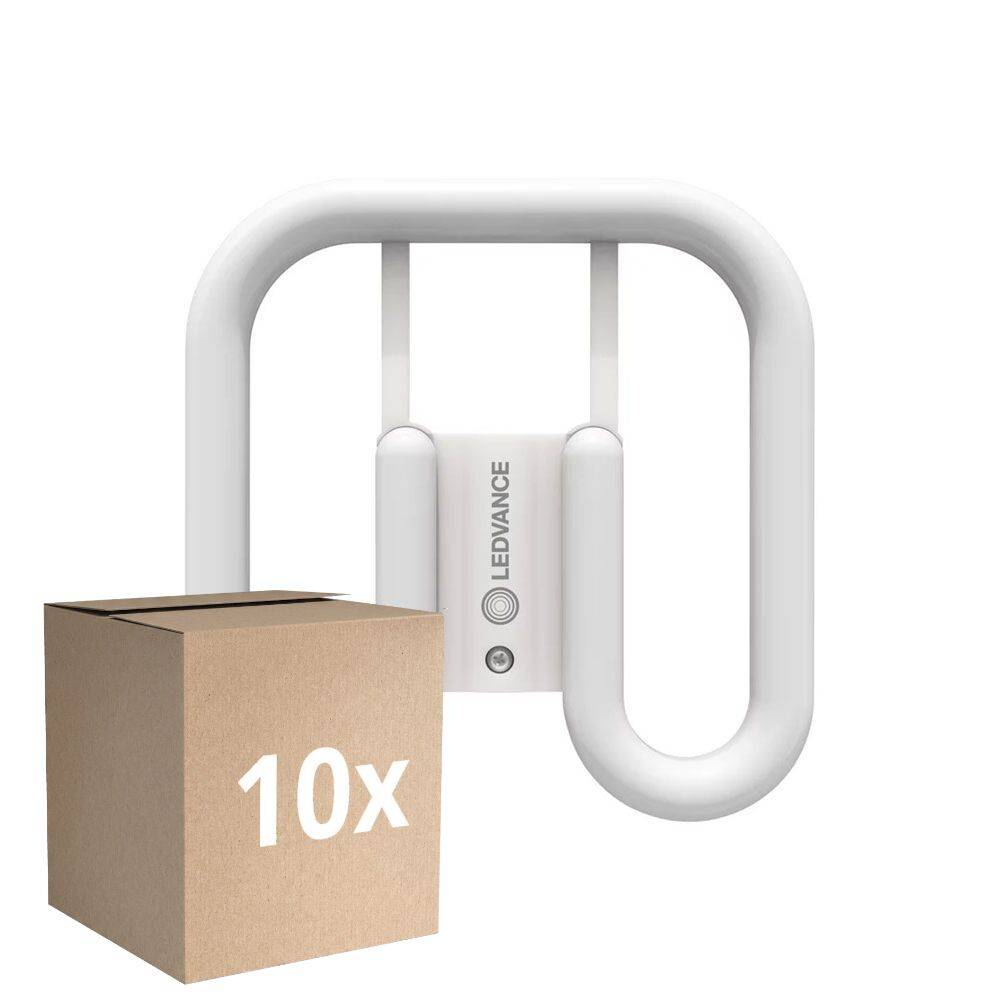 Multipack 10x Ledvance DULUX-SQ LED 7W - 835 Varm Hvid | 2-Pinde - Erstatter 16W