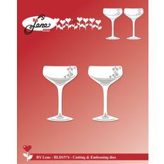 By Lene dies Champagne glasses 3,5x2cmx2 stk