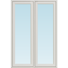 Svenska Fönster SF sideswing fönster utåtgående 1080x1580mm  2-luft, insida trä utsida aluminium, 3-glas (11x16)