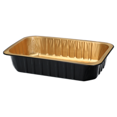 Aluminiumform Svart/Guld 975ml