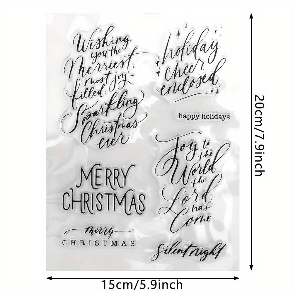Merry Christmas Is Suitable For Scrapbooking Album Making Decorative Paper Transparent Stamps