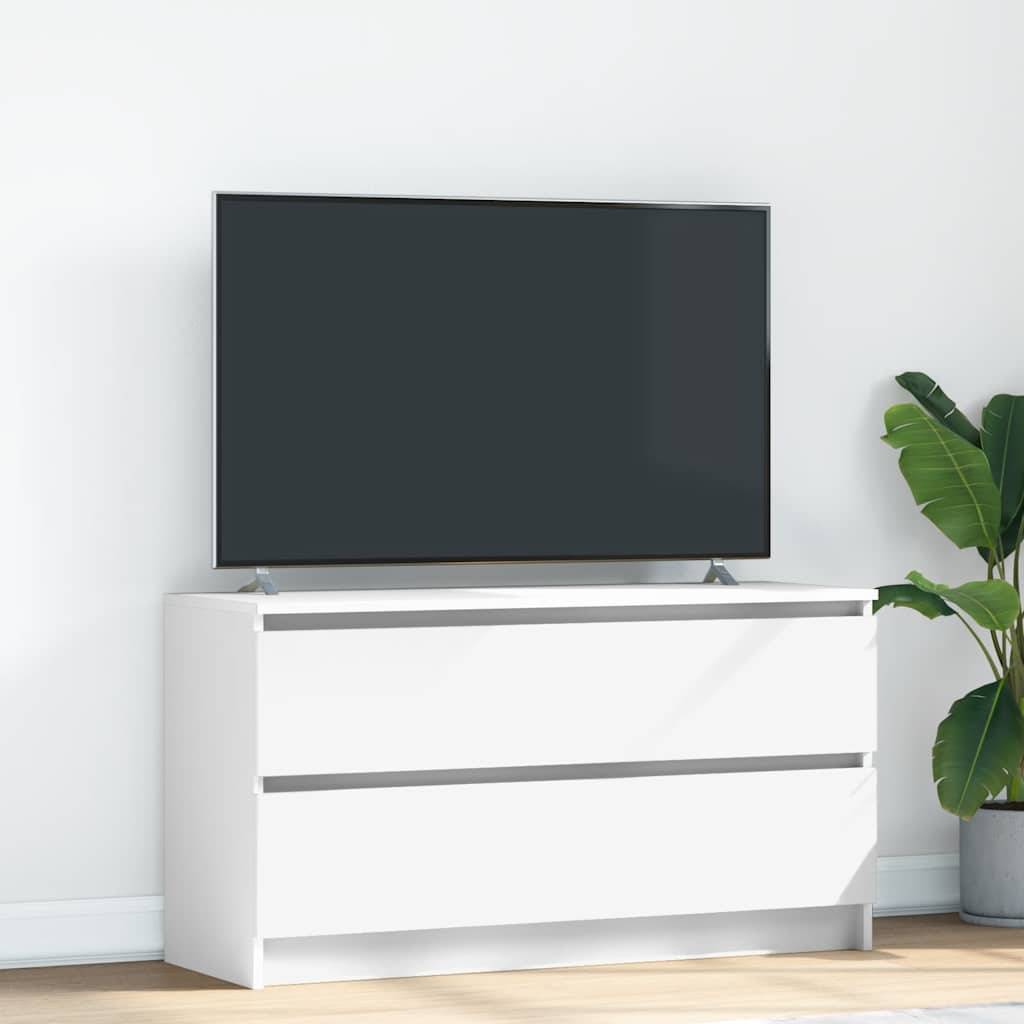 vidaXL TV-bänk vit 100x35x54 cm konstruerat trä