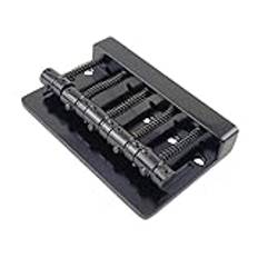 gitarrbrygga kit Basgitarr Bridge Bas Bridge Montage Ersättning Vintage Style 5 Strings Bass Bridge Elektrisk Basgitarrtillbehör(Black)