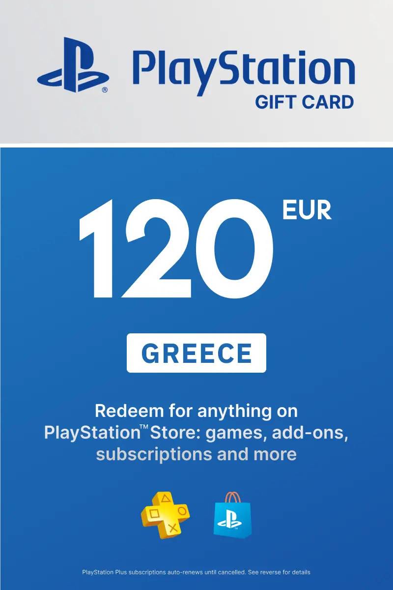 PlayStation Network Card 120 EUR (GR) PSN Key Greece.