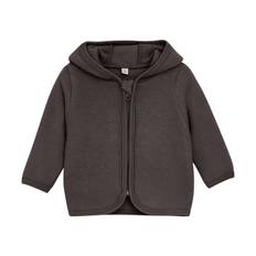 Huttelihut jacket w/ears - wool fleece - Raisin