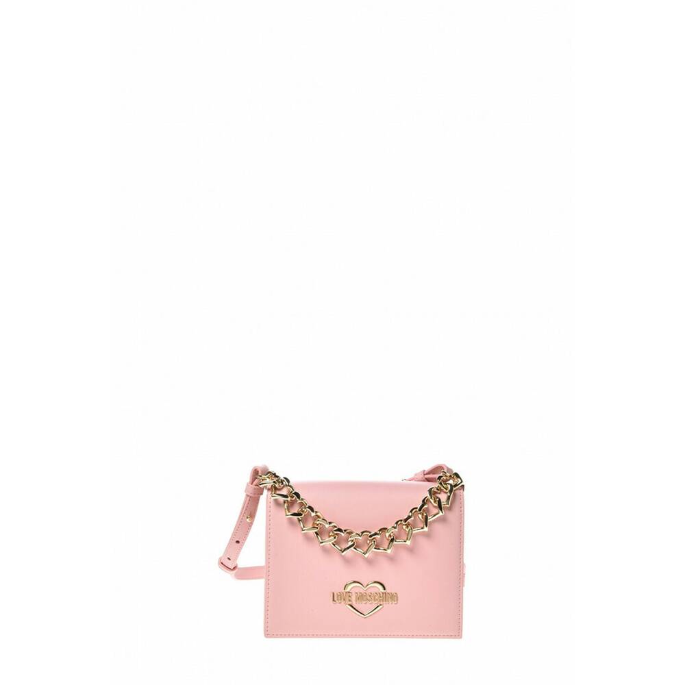 Love Moschino Logo Lettering Crossbody Taske - Tasker - Dame - Lyserød - ONE SIZE - Uld