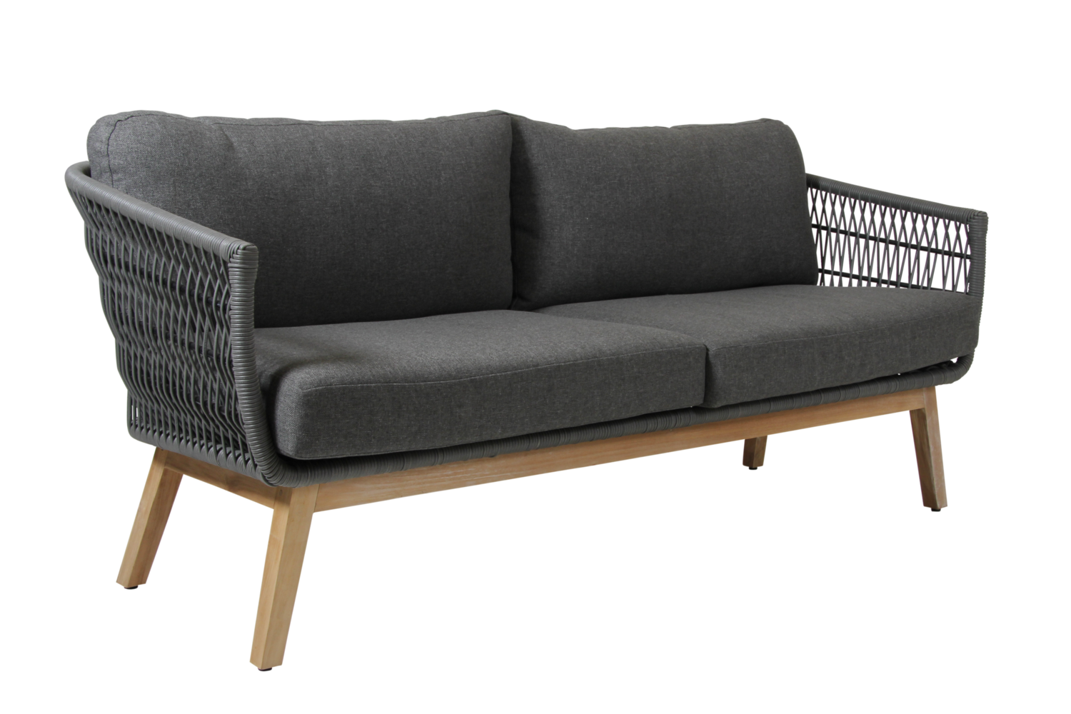 Brafab - Kenton 3-sits Soffa Grå från Sleepo ((BxDxH): 194 x 80 x 81 cm)