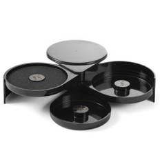 Bartenderknuser til dekoration af glas, 3 beholdere, juice, sukker, salt - Hendi 596777