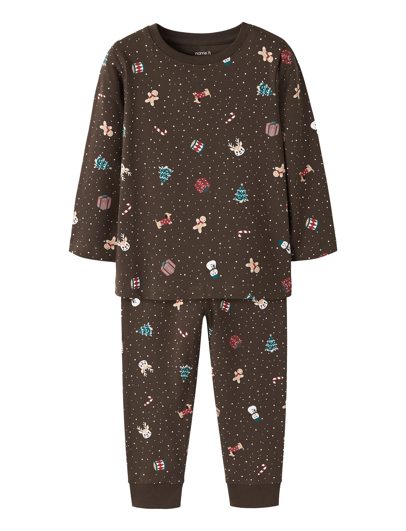 NAME IT Nmnvismas Ls Nightset | Brown | 98