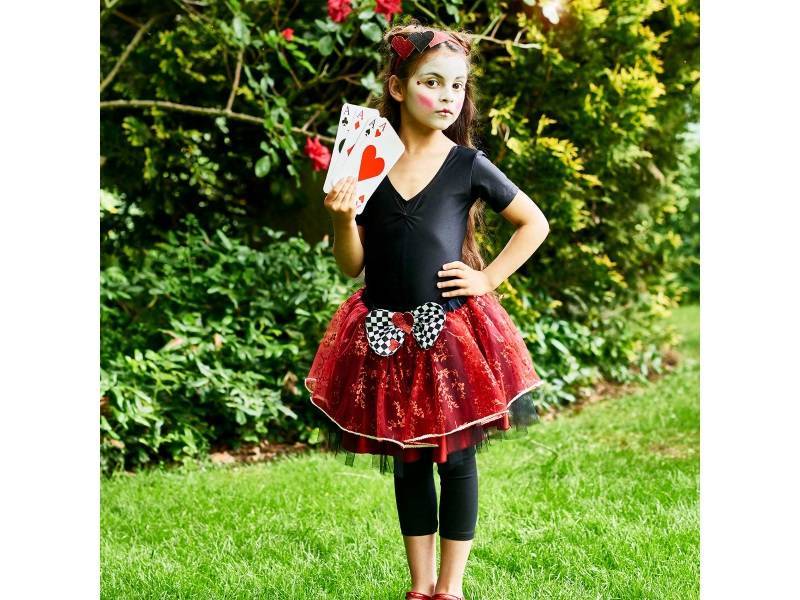 Hjerter Dronning Kostume, 6-9 år - Travis Designs.