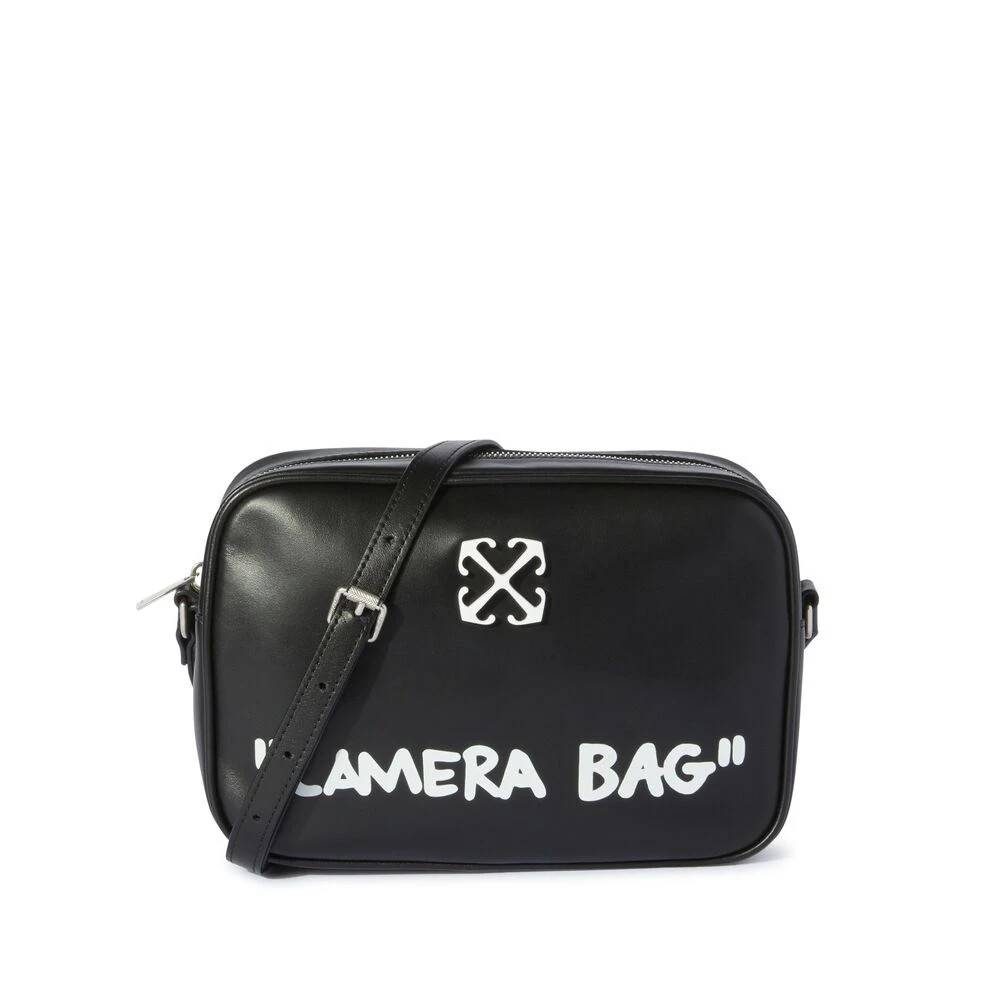 Off White - Axelremsväska med dragkedja Väskor - Dam - ONE Size - Läder