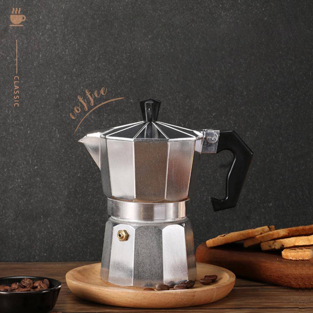 Kaffekannor i aluminium/rostfritt stål Espressokokare för spisen Multifunktionell Moka-kaffekittel För hemmet utomhus kontoret