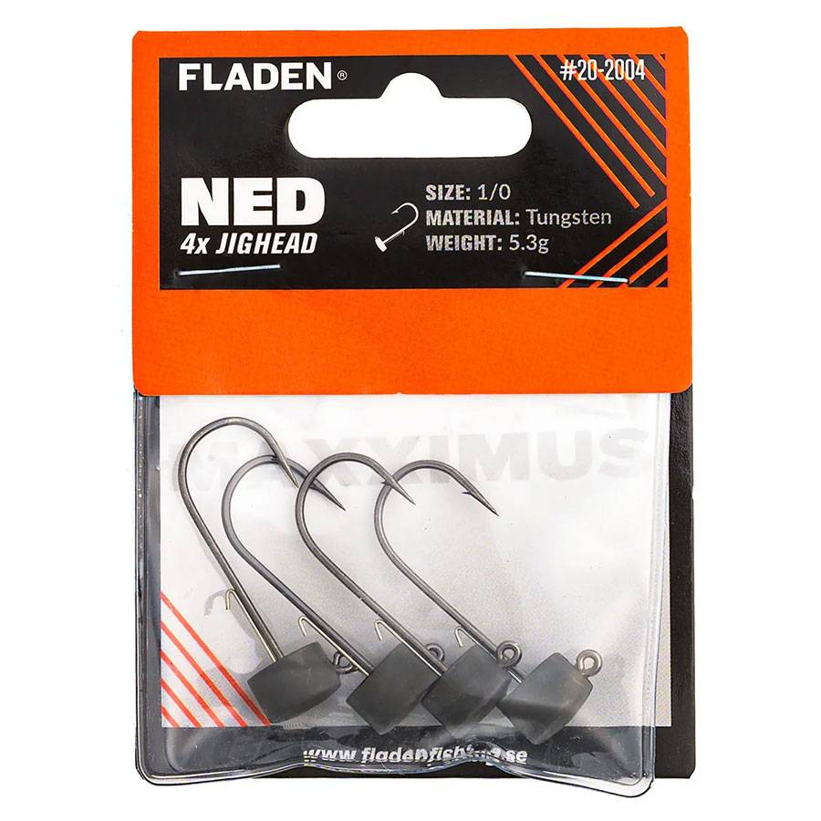 FLADEN NED Maxximus Jig heads 4p 5.3g 1/0 tungsten