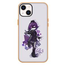 Murder Drones Uzi Phone Case For iPhone Samsung Galaxy Pixel OnePlus Vivo Xiaomi Asus Sony Motorola Nokia - Uzi Holding Knife And Standing On Light Purple Background