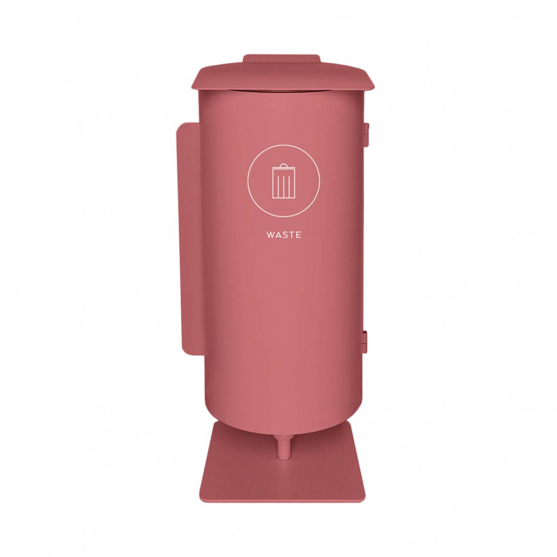 Källsorteringskärl Birdie - Singel, Utförande Waste - 63 L, Färg Gammelrosa