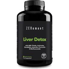 Zenement | Leverdetox, Med mjölktistel, kronärtskocka, maskros, acerola, curcumin och bioflavonoider, 180 Kapslar | Renande, antioxidant, förbättrar matsmältningen | 100% naturlig, vegansk, icke-GMO