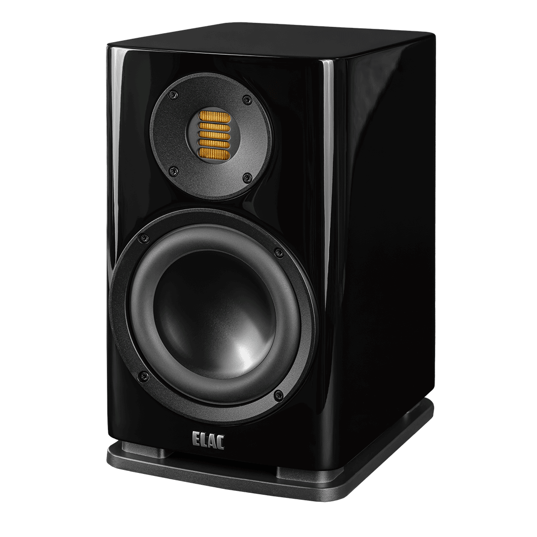 Elac Solano BS283.2 JET 6 - Svart pianolack - Stativhögtalare