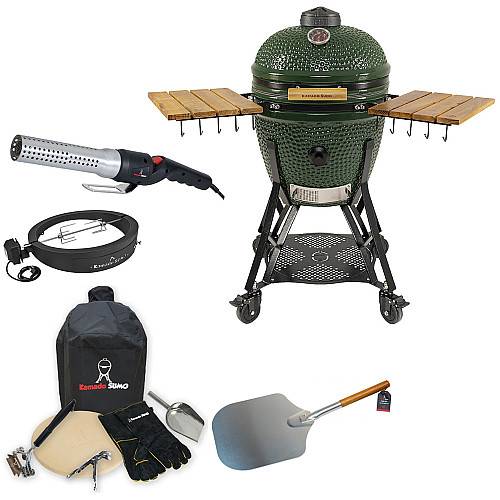 Kamado Sumo - Classic Large Grön grillpaket ultimate grill och pizza